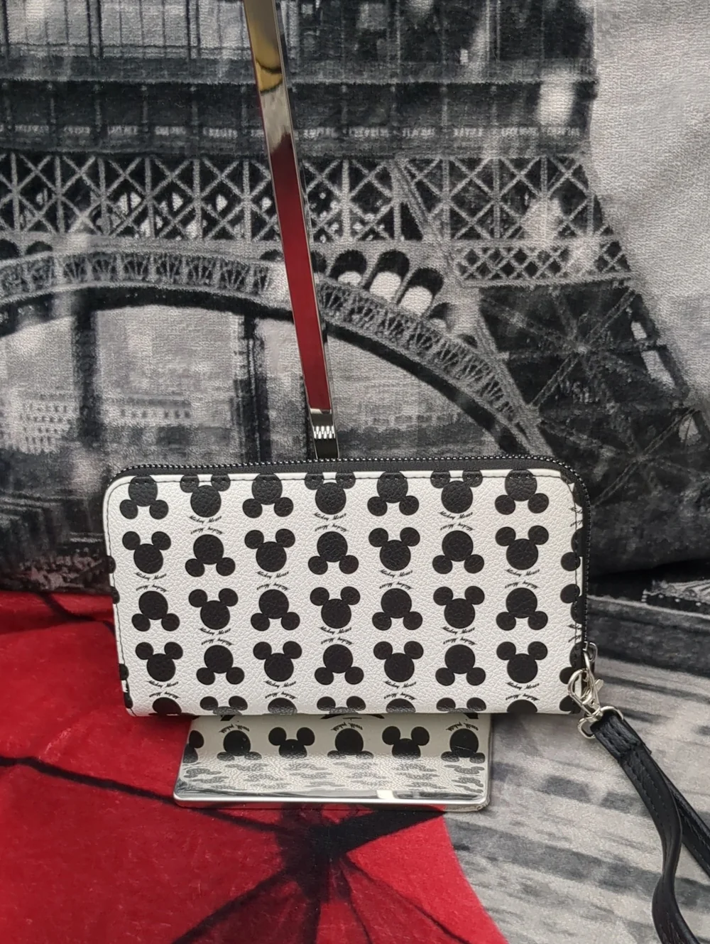 Disney Mickey Mouse Black And White Wallet